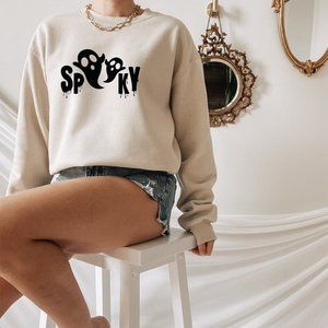 Ghost Spooky Tan Sweatshirt